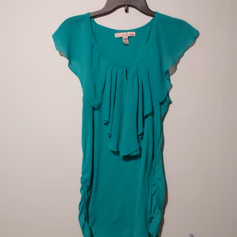 French Laundry green blouse